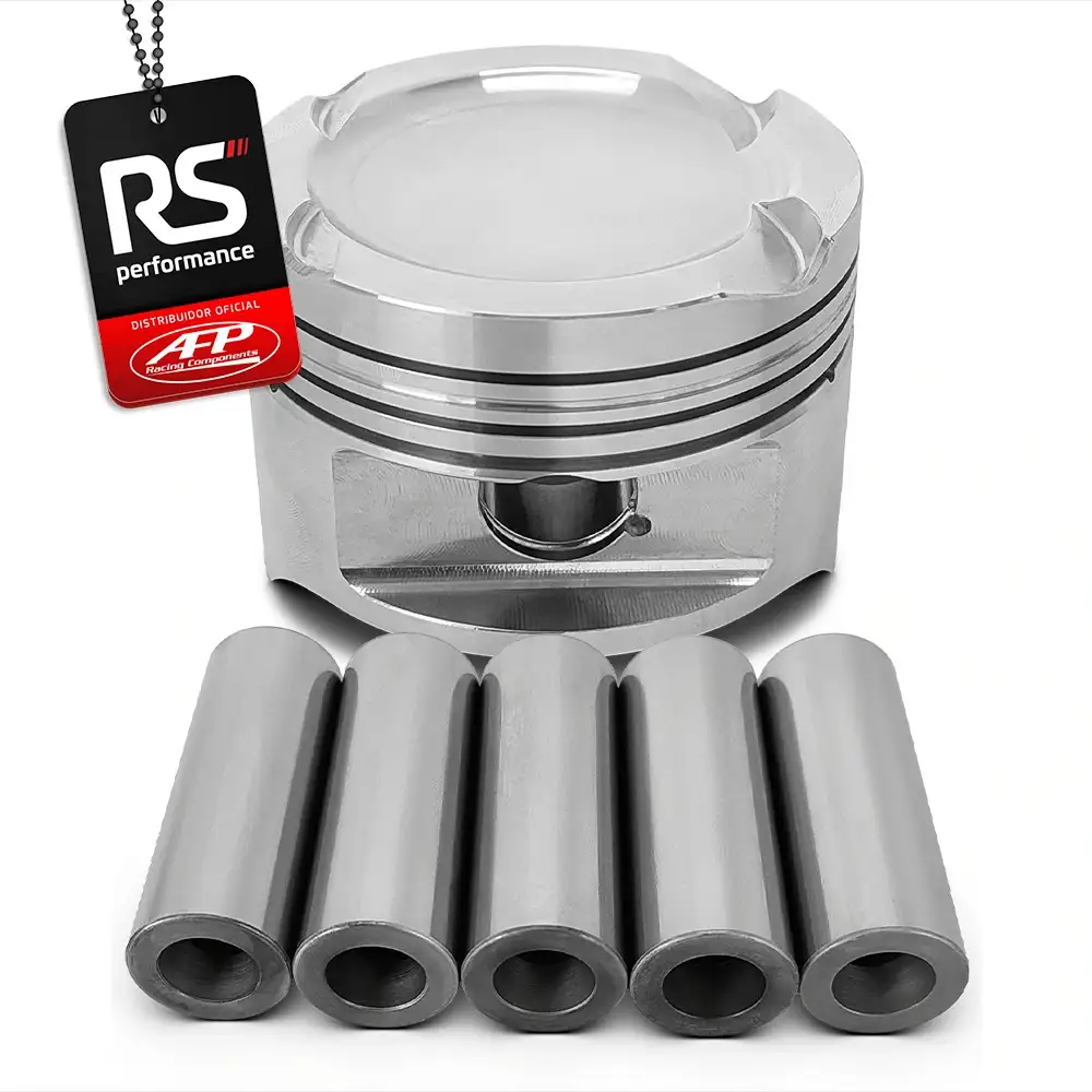 Kit 5 Pistão Forjado Côncavo Marea 2.0/2.4T + Pinos + Anéis