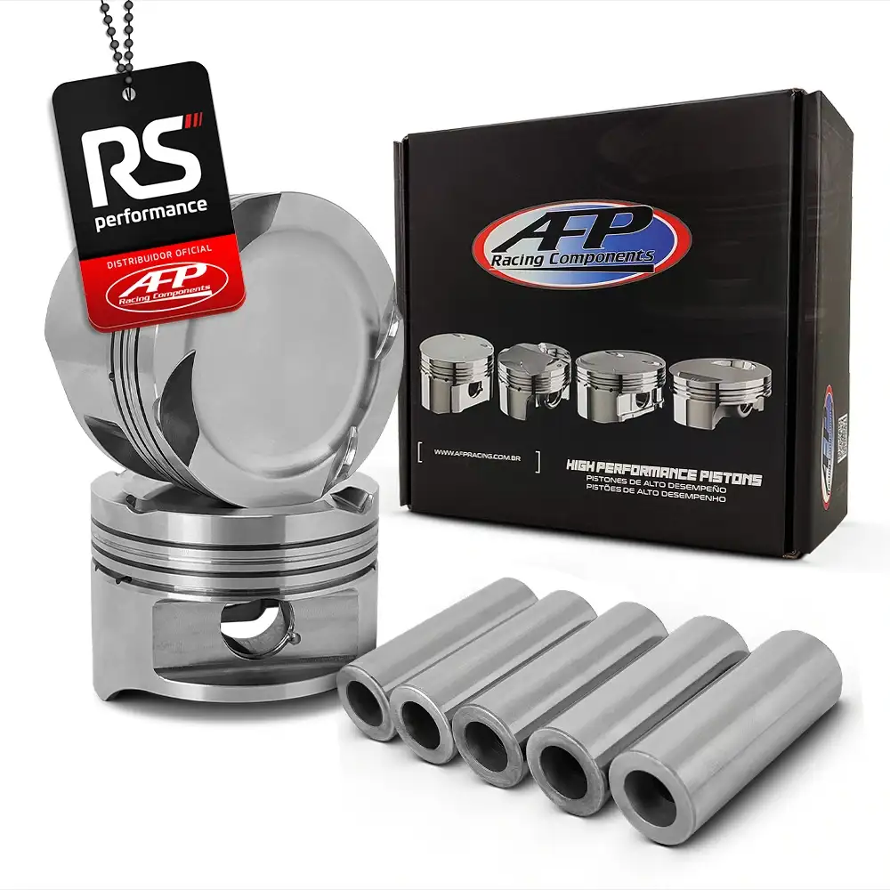 Kit 5 Pistão Forjado Côncavo Marea 2.0/2.4T + Pinos + Anéis