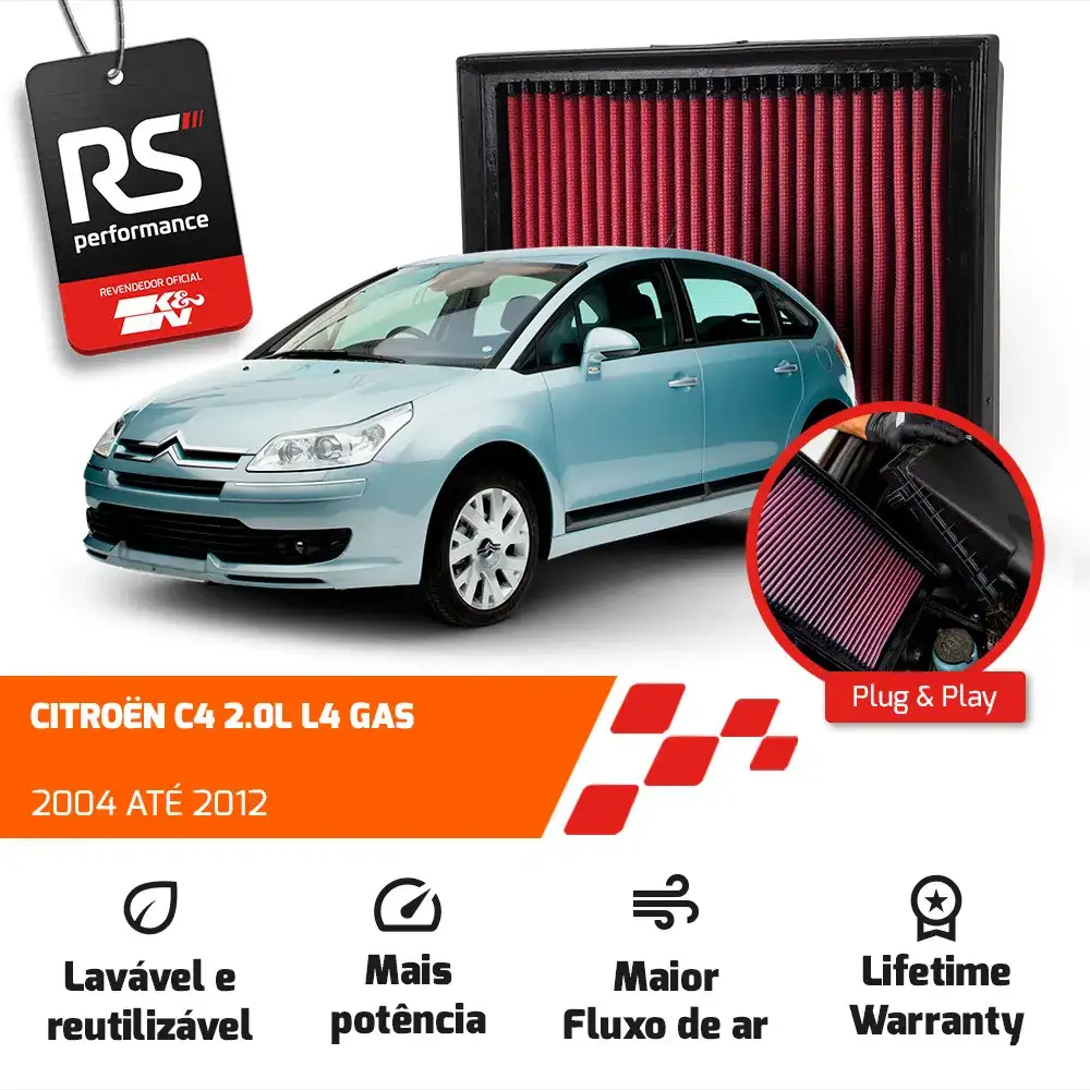 Filtro Esportivo Inbox Citroën C4 Picasso 307 2.0 2004-2013