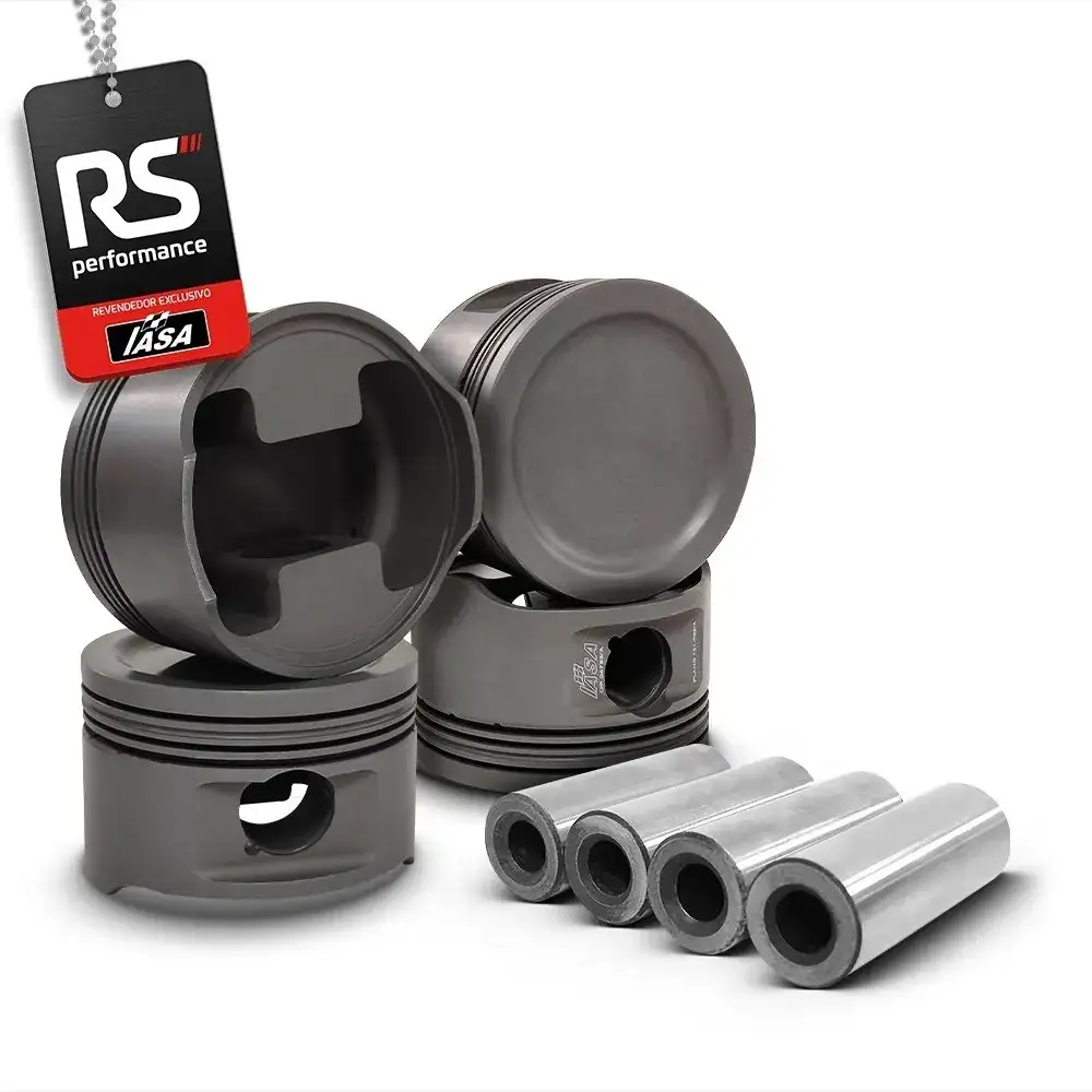 Kit 4 Pistão Forjado Côncavo Vw Ap 2.0 8v 1000cv + 4 Pinos 20mm