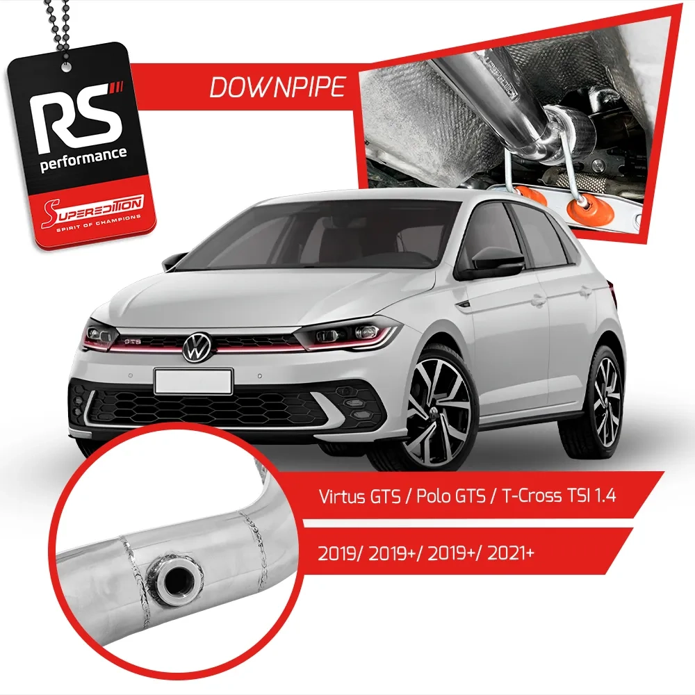 Downpipe 2,5 Polegadas Em Inox Para Veículos Tsi 1.4t 150cv 2019 Em Diante