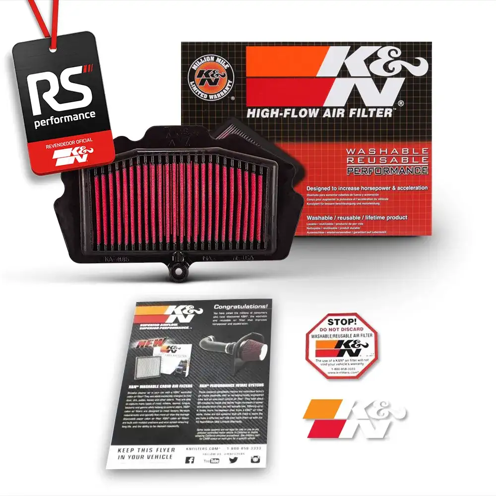 Filtro De Ar Esportivo K&n Inbox Kawasaki Ninja 400 / Z400