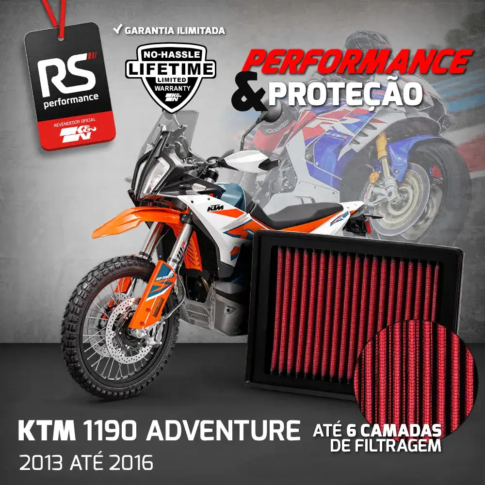 Filtro Esportivo Inbox Ktm 1090 1190 Adventure 2013 A 2017