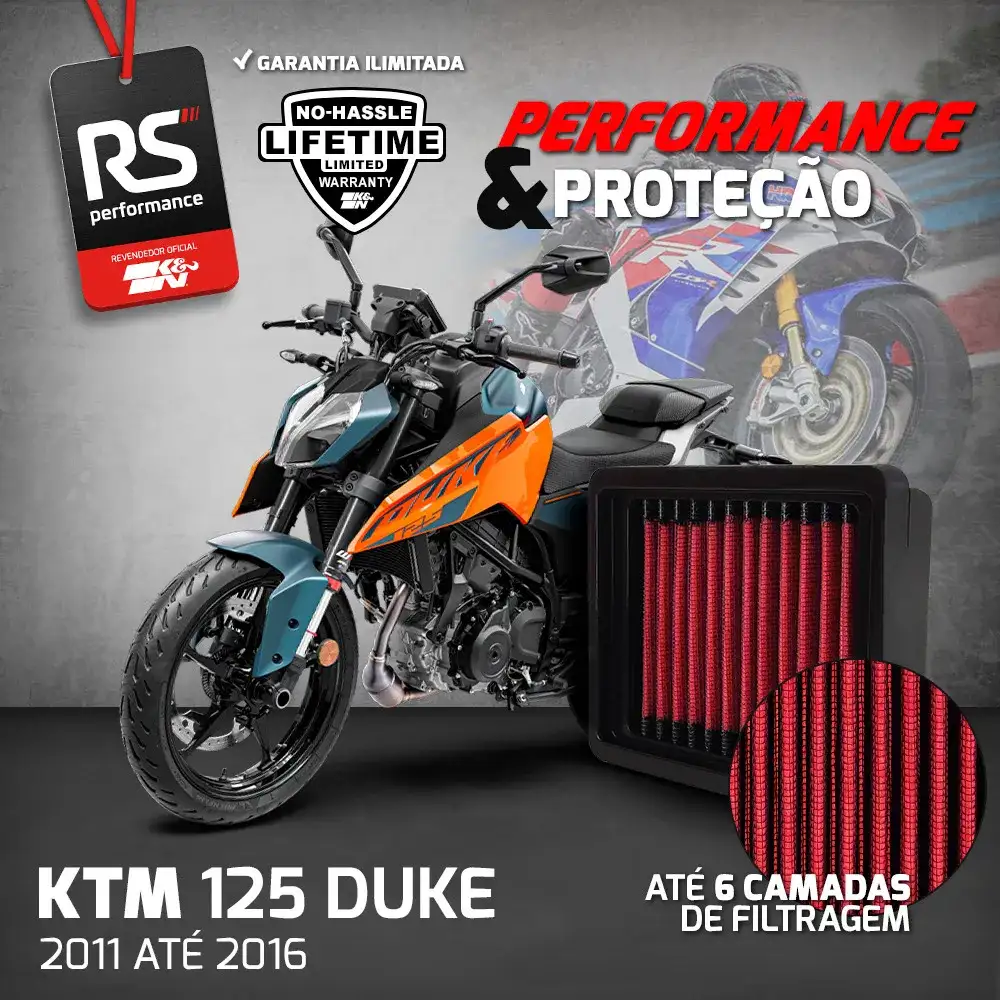 Filtro Esportivo Inbox Ktm 390 250 200 125 2011 A 2020