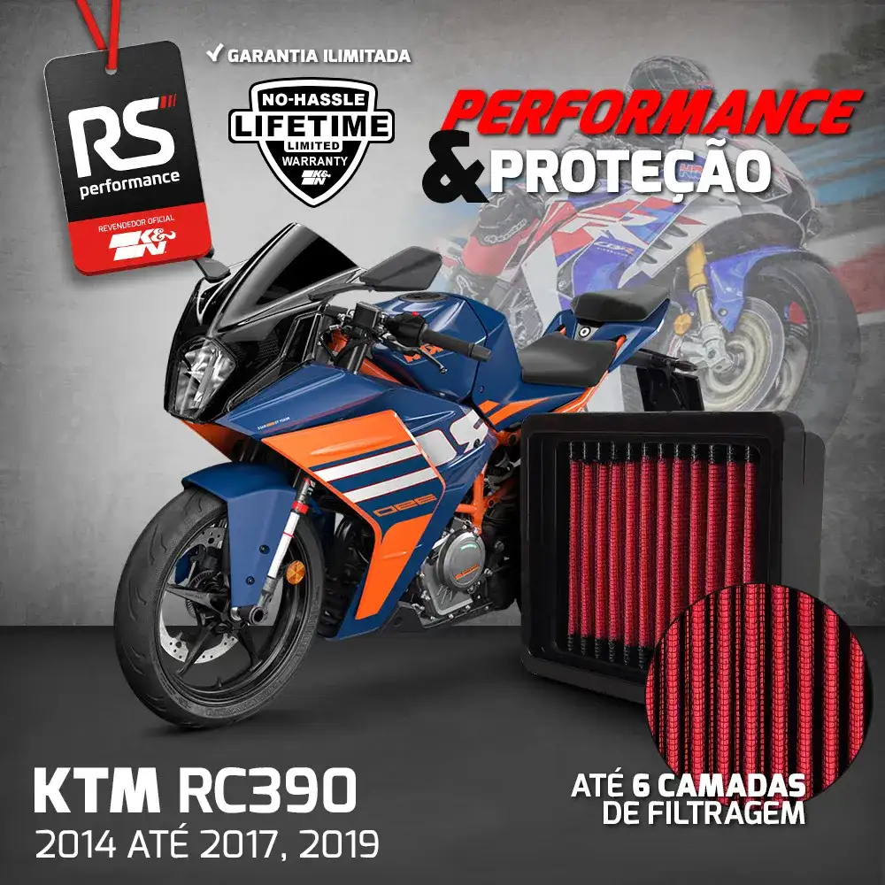 Filtro Esportivo Inbox Ktm 390 250 200 125 2011 A 2020
