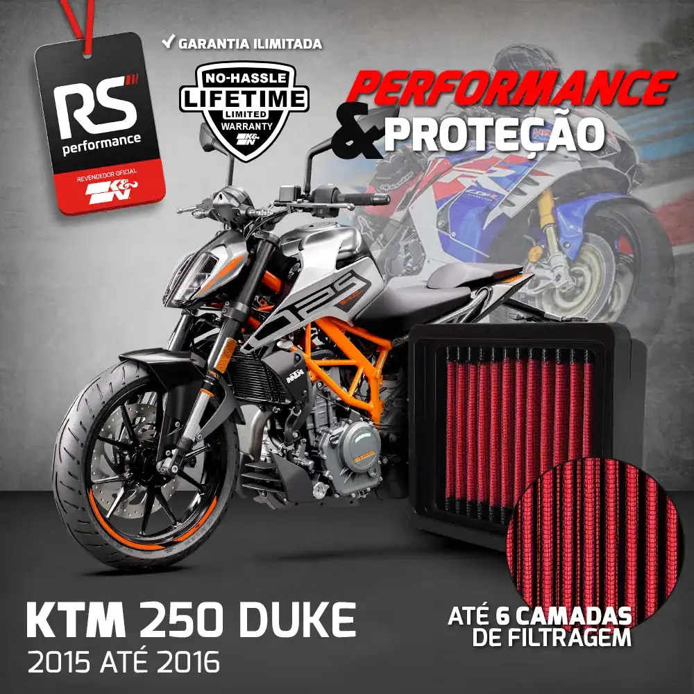 Filtro Esportivo Inbox Ktm 390 250 200 125 2011 A 2020