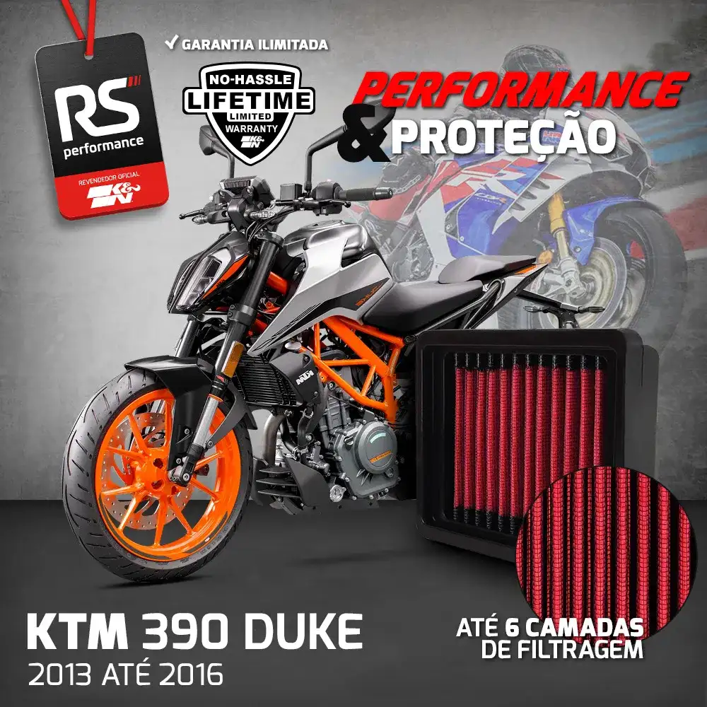 Filtro Esportivo Inbox Ktm 390 250 200 125 2011 A 2020