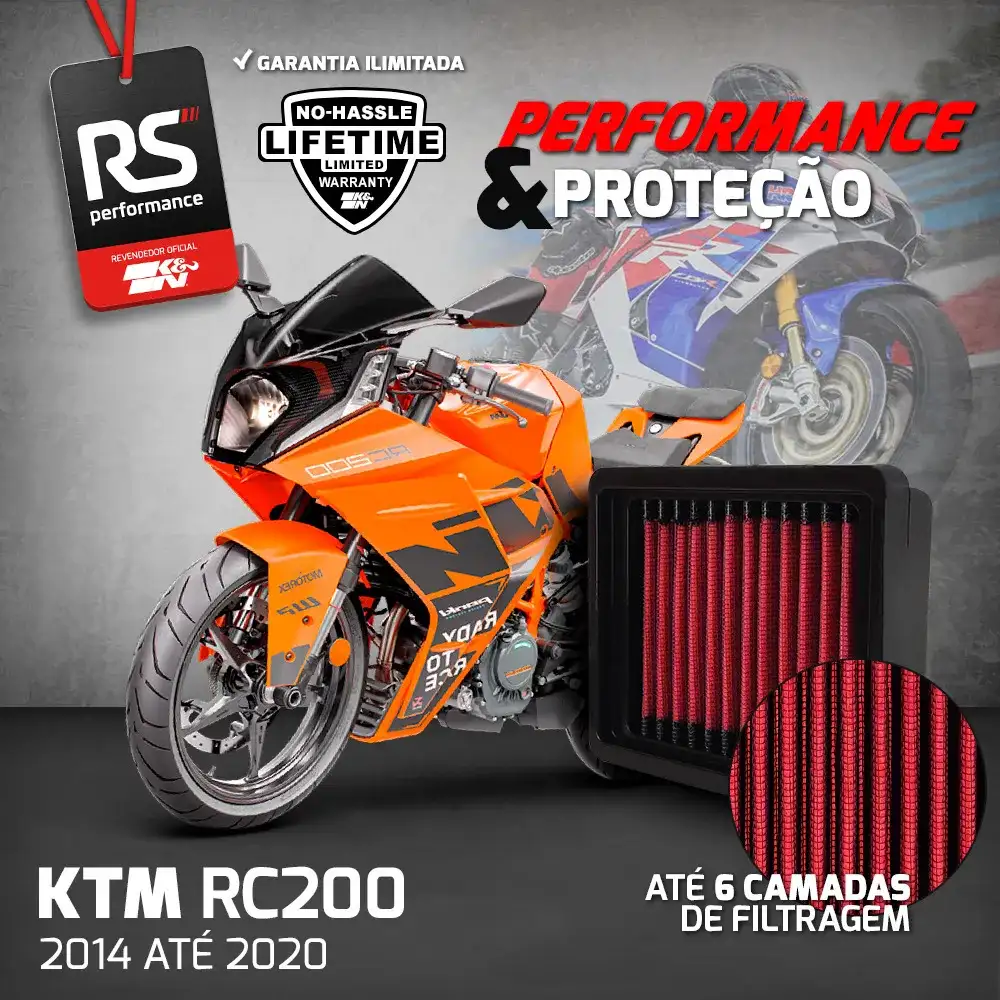 Filtro Esportivo Inbox Ktm 390 250 200 125 2011 A 2020