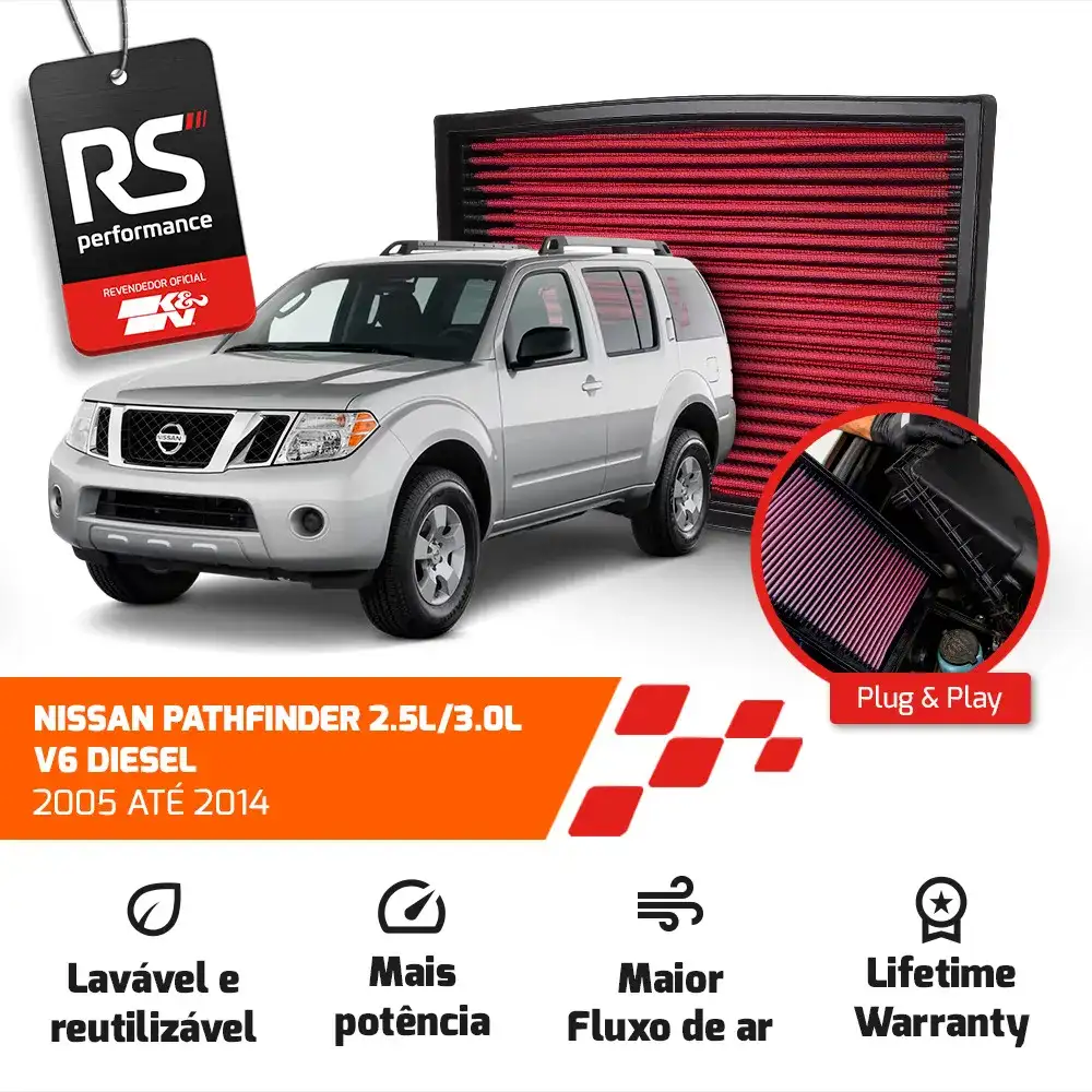 Filtro Esportivo Inbox Nissan Frontier Pathfinder 2005-2016