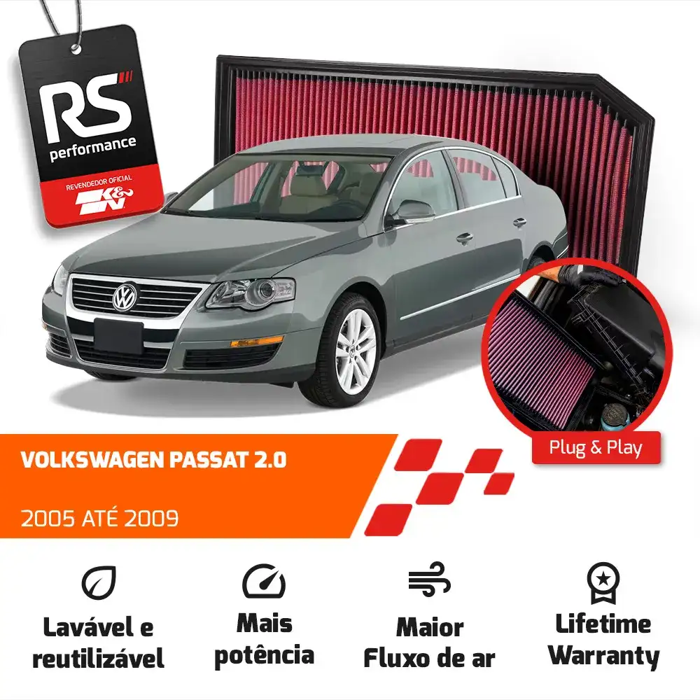 Filtro Esportivo Inbox Audi A3 Tt S3 Passat 2.0 2005 A 2001