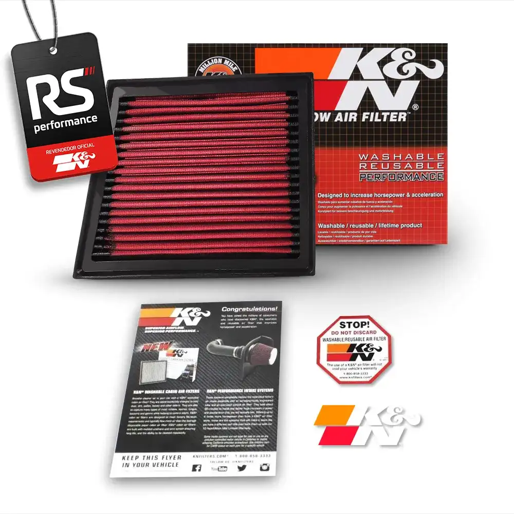 Filtro De Ar Esportivo K&n Inbox Ford New Fiesta 1.0 1.5 1.6