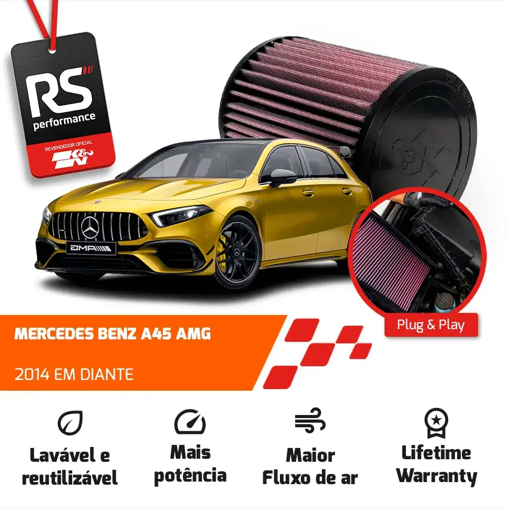 Filtro Ar Esportivo Inbox K&n Mercedes A45 Cla45 Gla45 Amg