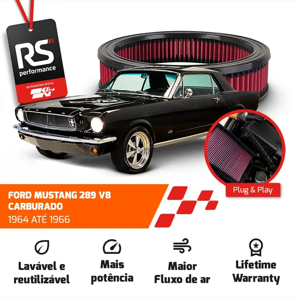 Filtro Esportivo Inbox Ford Galaxie Mustang Thunderbird V8