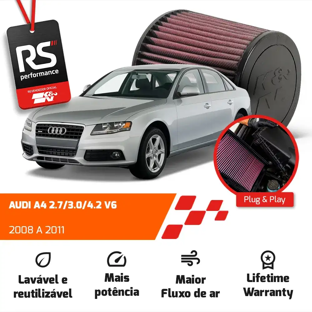 Filtro Esportivo Inbox Audi A4 A5 Q5 S4 S5 V6 2008 Em Diante