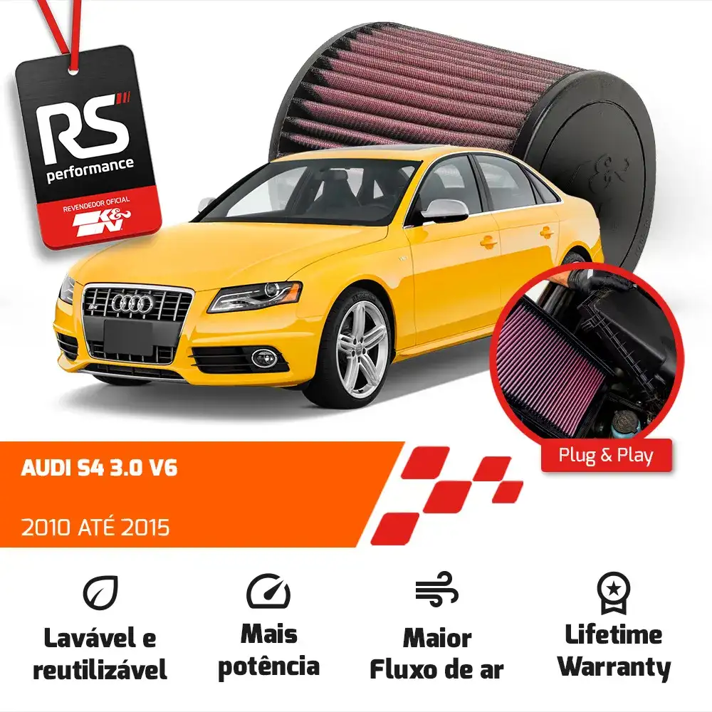 Filtro Esportivo Inbox Audi A4 A5 Q5 S4 S5 V6 2008 Em Diante