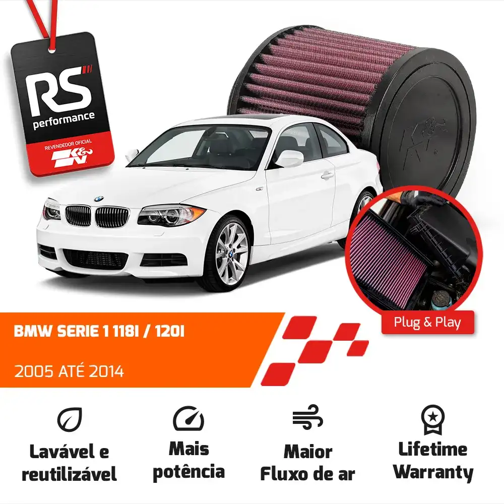 Filtro Esportivo Inbox Bmw E87 E90 E84 2005 A 2014