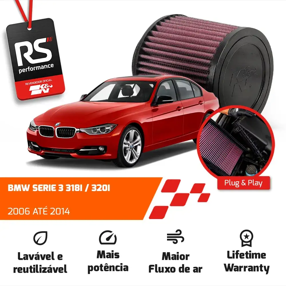 Filtro Esportivo Inbox Bmw E87 E90 E84 2005 A 2014