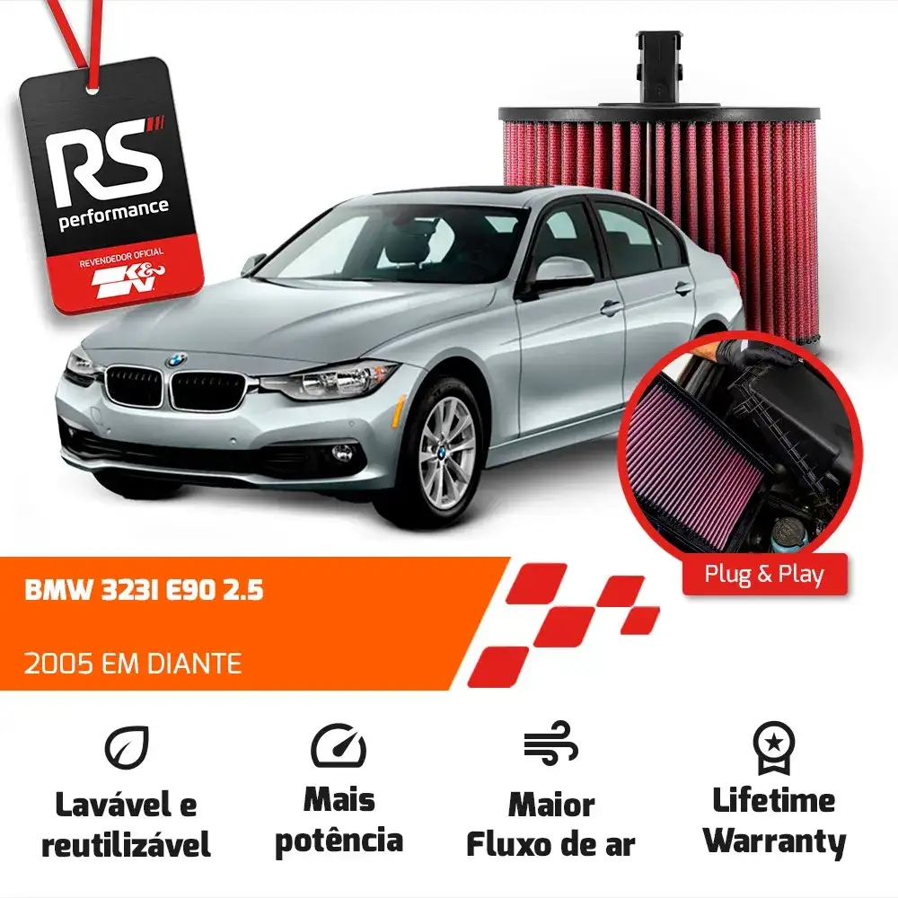 Filtro Esportivo Inbox Bmw E84 E90 2.5 3.0 2005 Em Diante