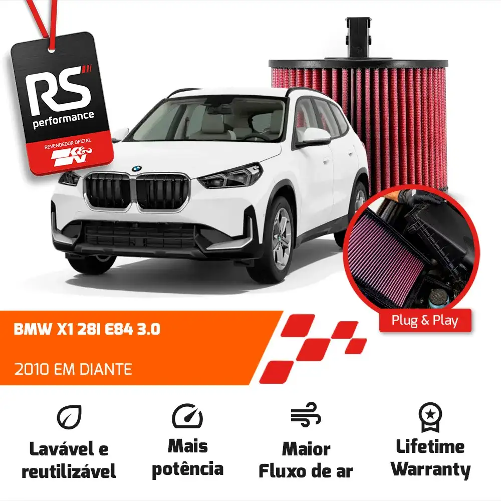 Filtro Esportivo Inbox Bmw E84 E90 2.5 3.0 2005 Em Diante