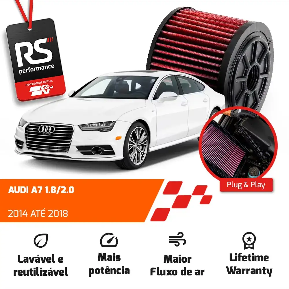 Filtro Esportivo Inbox Audi A6 A7 1.8 2.0 2011 Até 2018