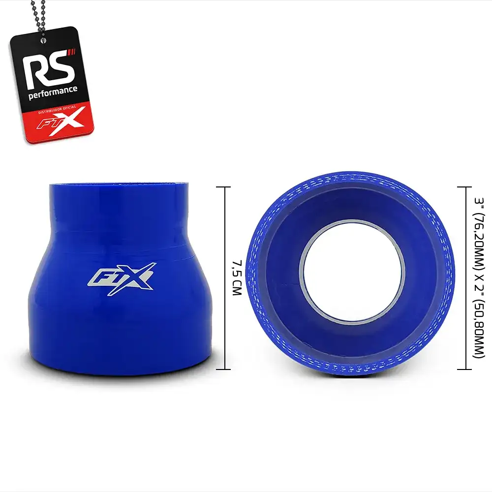 Mangote De Silicone Reto C/ Redução Ftx De 3 X 2 Polegadas