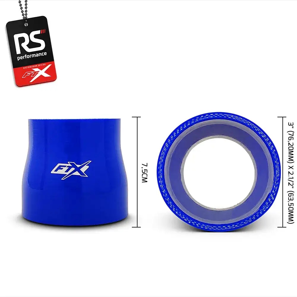 Mangote De Silicone Reto C/ Redução De 3 X 2.1/2 Polegadas