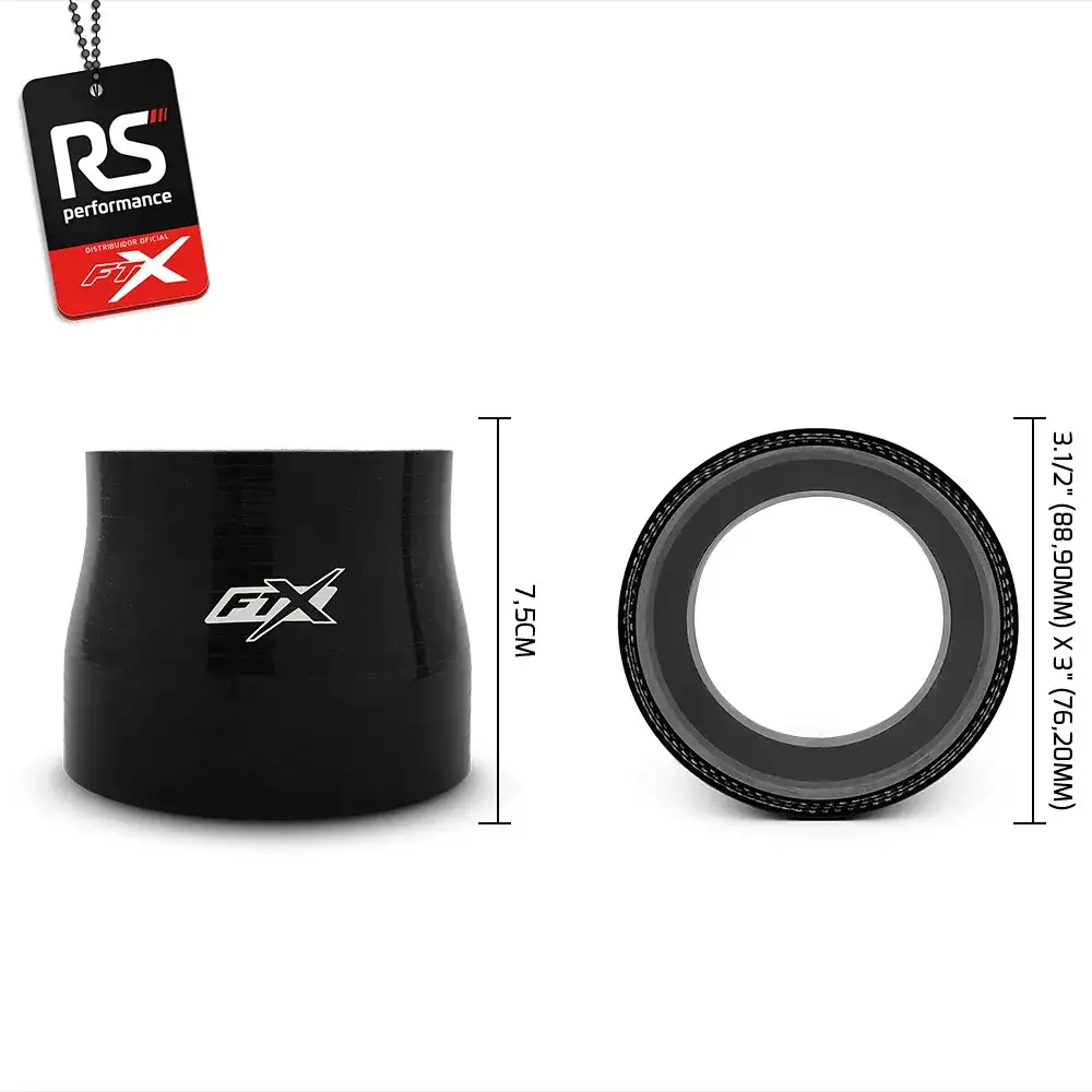 Mangote De Silicone Reto C/ Redução De 3.1/2 X 3 Polegadas