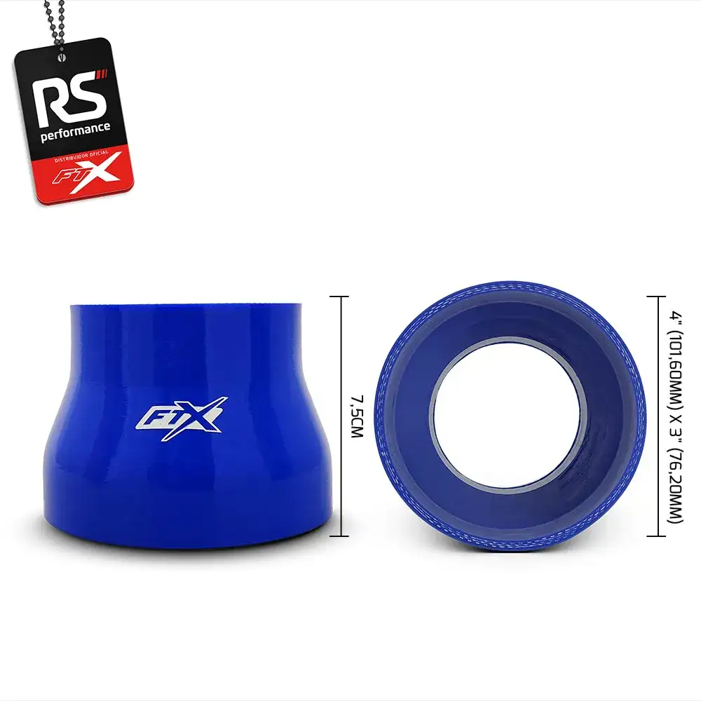 Mangote De Silicone Reto C/ Redução Ftx De 4 X 3 Polegadas