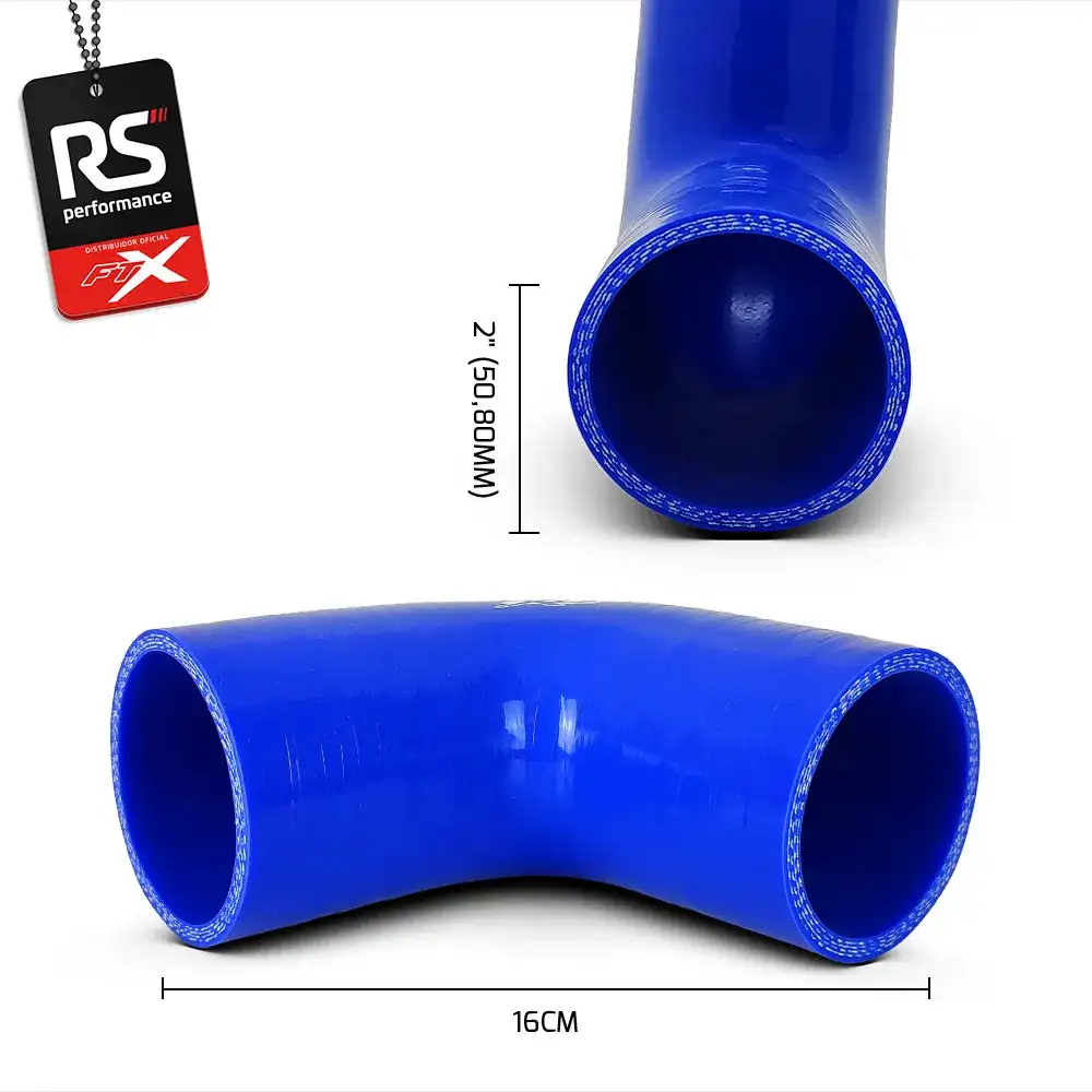 Mangote De Silicone De 90° 2.1/4 Polegadas 57,15mm - 2 Cores