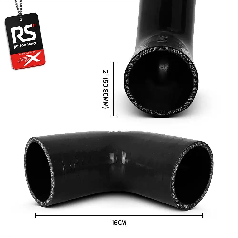 Mangote De Silicone De 90° 2.1/4 Polegadas 57,15mm - 2 Cores