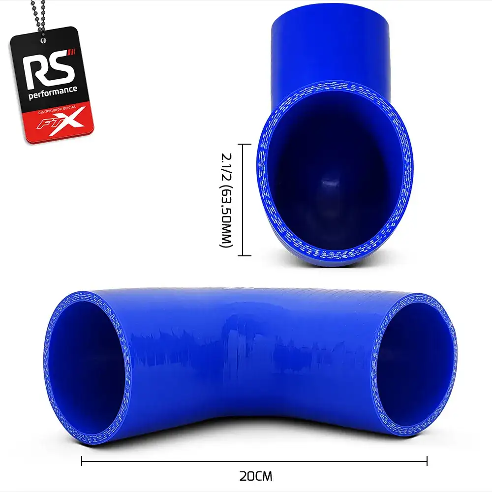 Mangote De Silicone De 90° 2.1/2 Polegadas 63,5mm - 2 Cores
