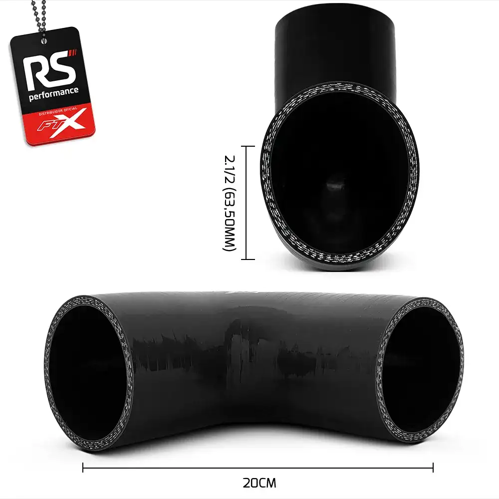 Mangote De Silicone De 90° 2.1/2 Polegadas 63,5mm - 2 Cores