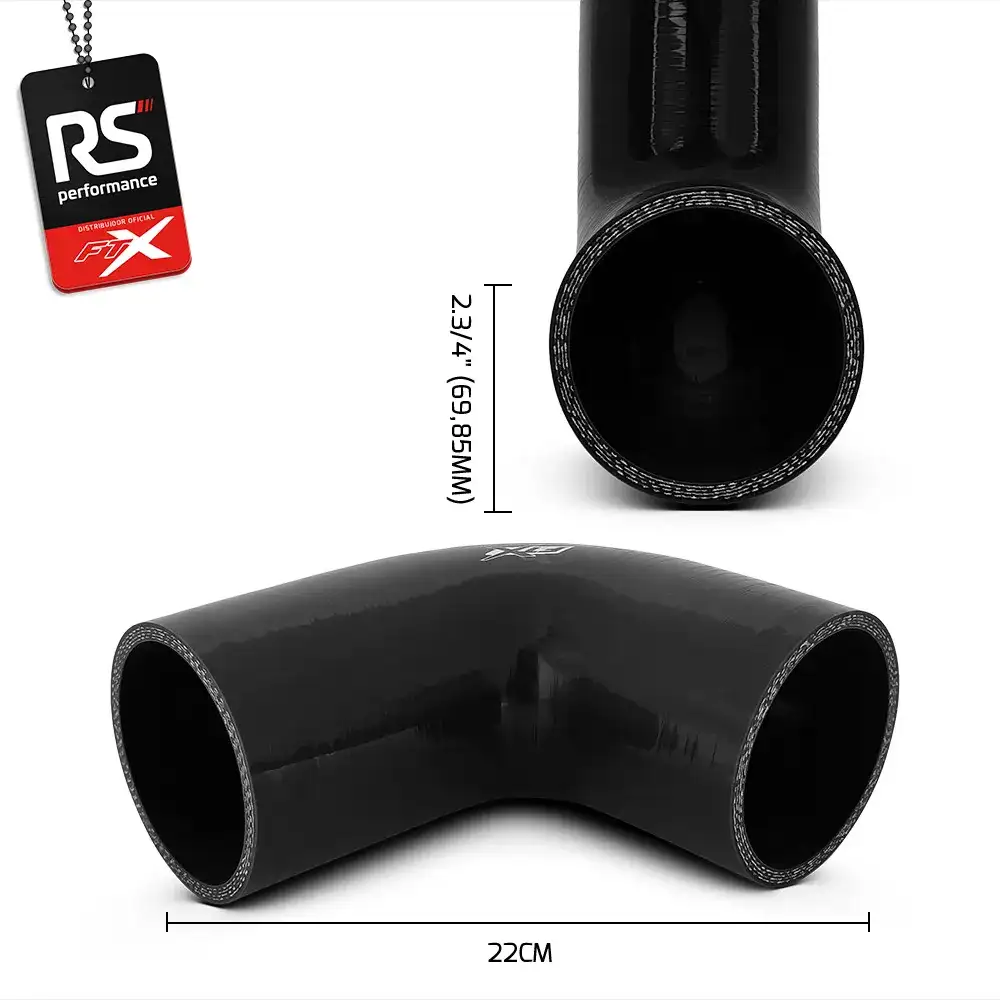 Mangote De Silicone De 90° 2.3/4 Polegadas 69,85mm - 2 Cores