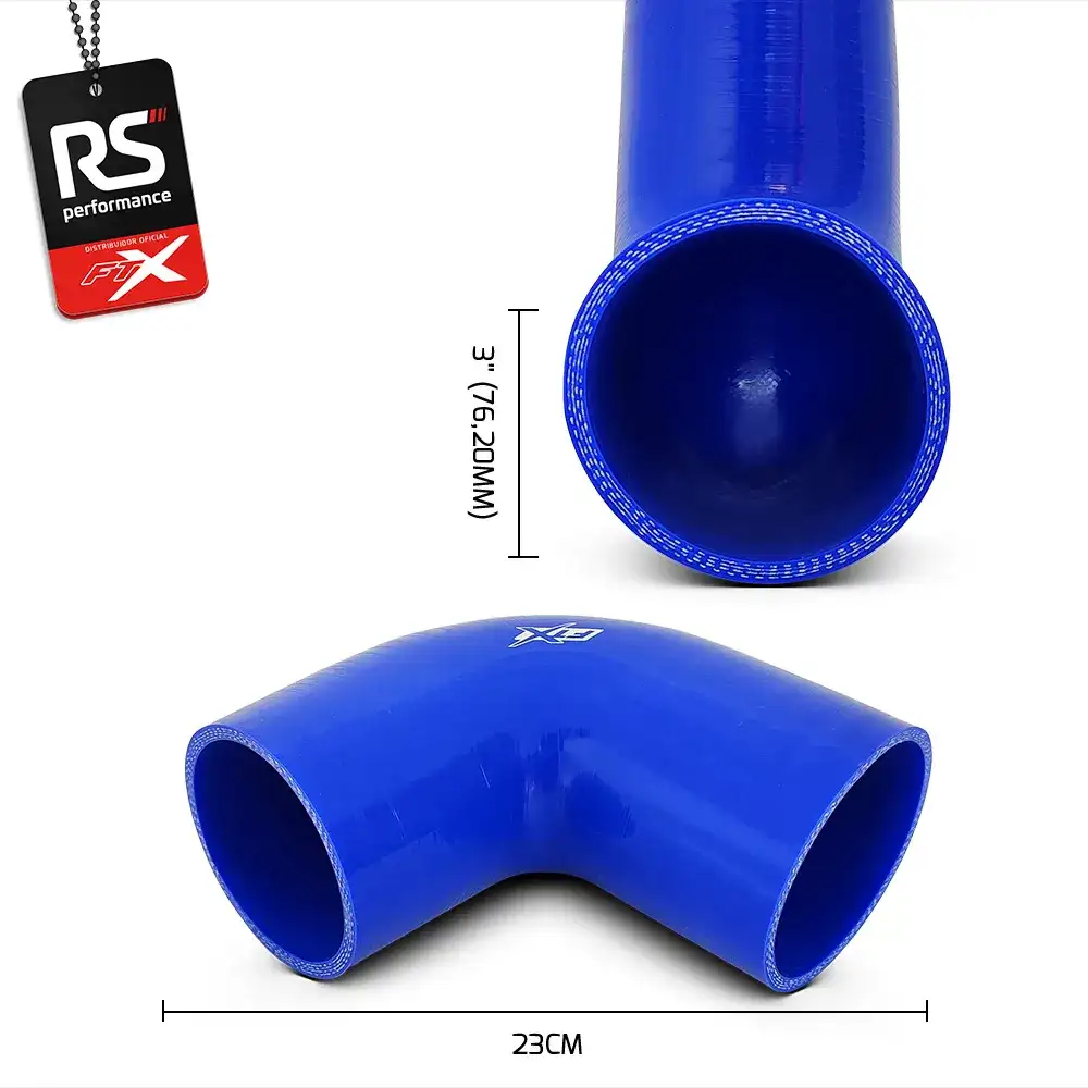 Mangote De Silicone De 90° De 3 Polegadas 76,2mm - 2 Cores