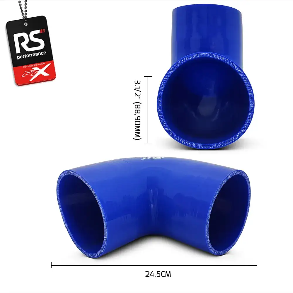 Mangote De Silicone De 90° 3.1/2 Polegadas 88,9mm - 2 Cores
