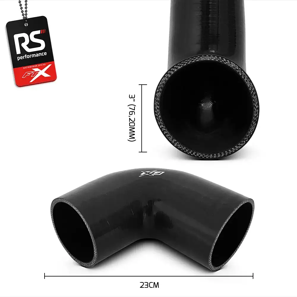 Mangote De Silicone De 90° De 3 Polegadas 76,2mm - 2 Cores