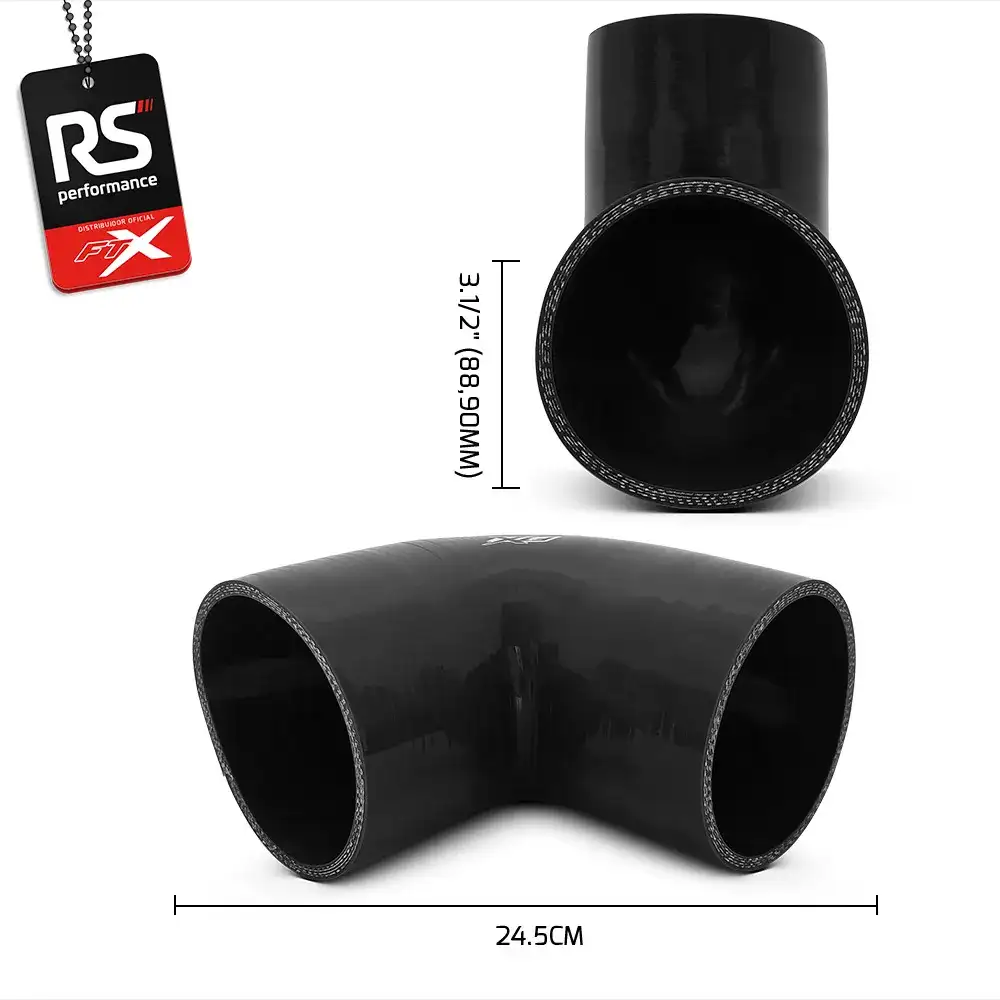 Mangote De Silicone De 90° 3.1/2 Polegadas 88,9mm - 2 Cores
