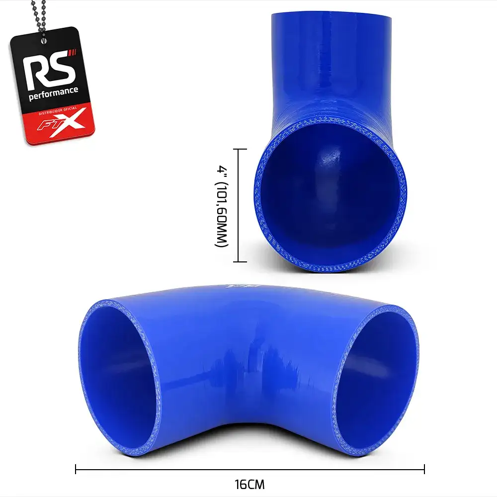 Mangote De Silicone De 90° De 4 Polegadas 101,6mm - 2 Cores