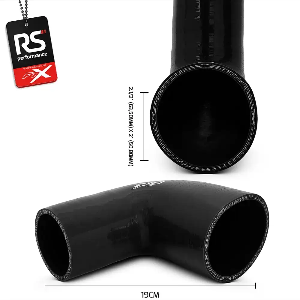 Mangote De Silicone 90° C/ Redução De 2.1/2 X 2 Polegadas