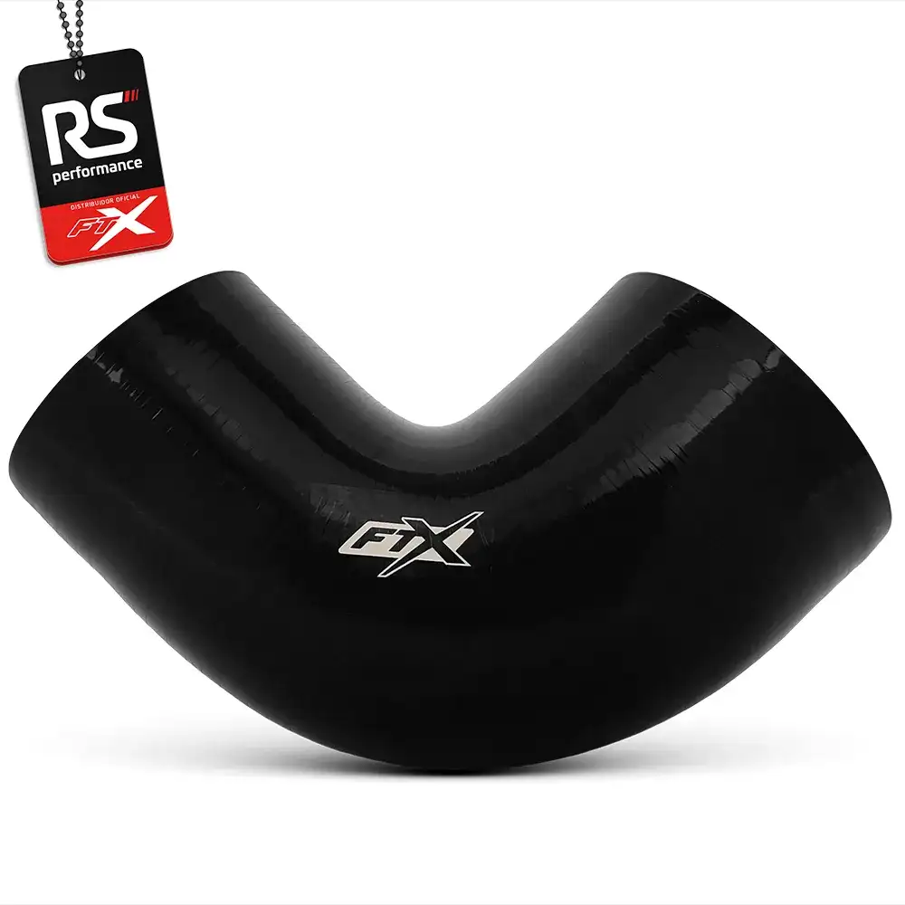 Mangote De Silicone 90° C/ Redução De 3 X 2.1/2 Polegadas