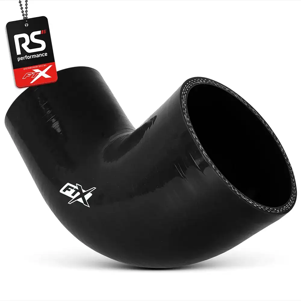Mangote De Silicone 90° C/ Redução De 3 X 2.1/2 Polegadas