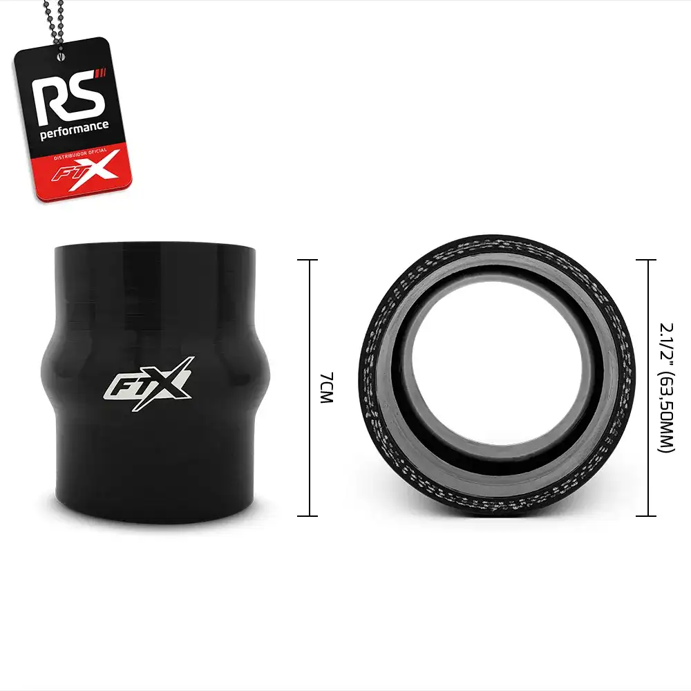 Mangote De Silicone Reto Com Hump De 2.1/2 Polegadas 63,5mm