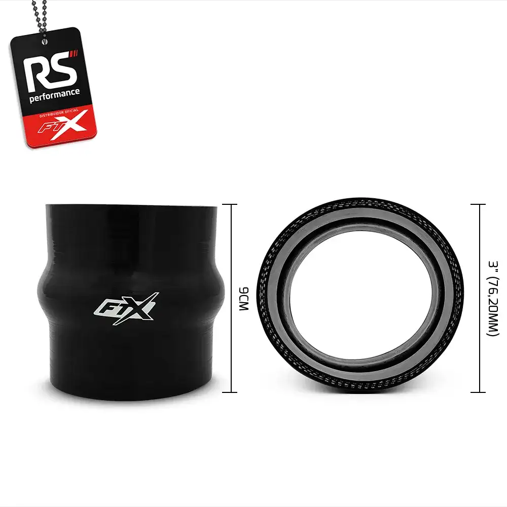 Mangote De Silicone Reto Com Hump De 3 Polegadas 76,2mm