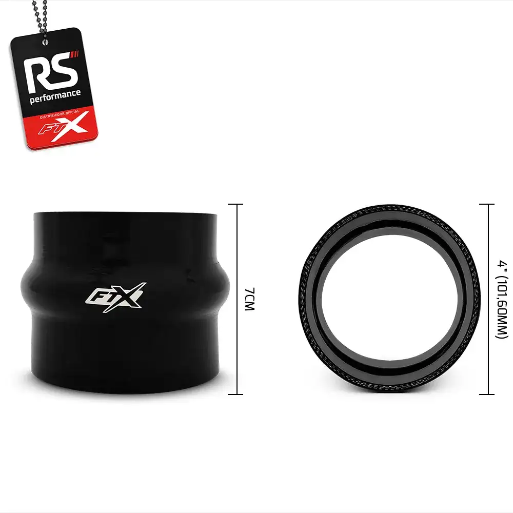 Mangote De Silicone Reto Com Hump De 4 Polegadas 101,6mm