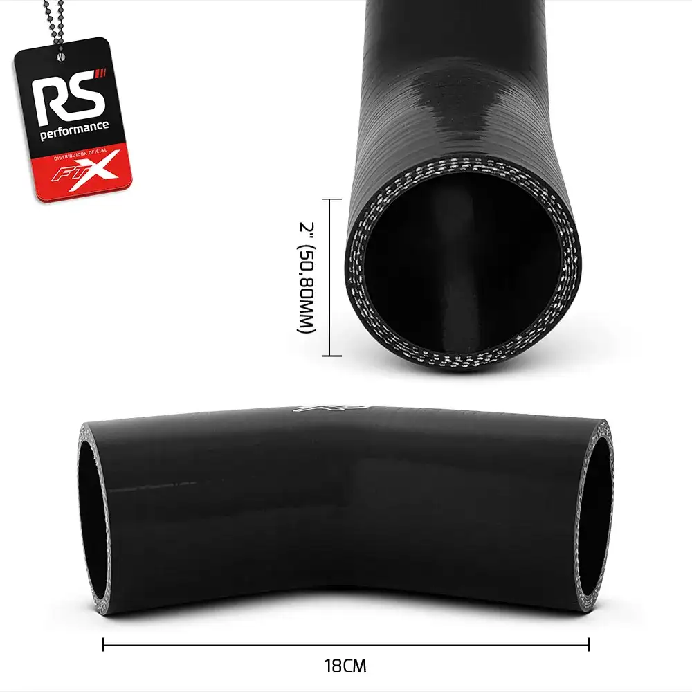 Mangote De Silicone De 45° De 2 Polegadas 50,8mm - 2 Cores