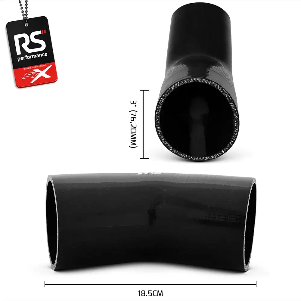 Mangote De Silicone De 45° De 2.1/2 Polegadas 63,5mm 2 Cores