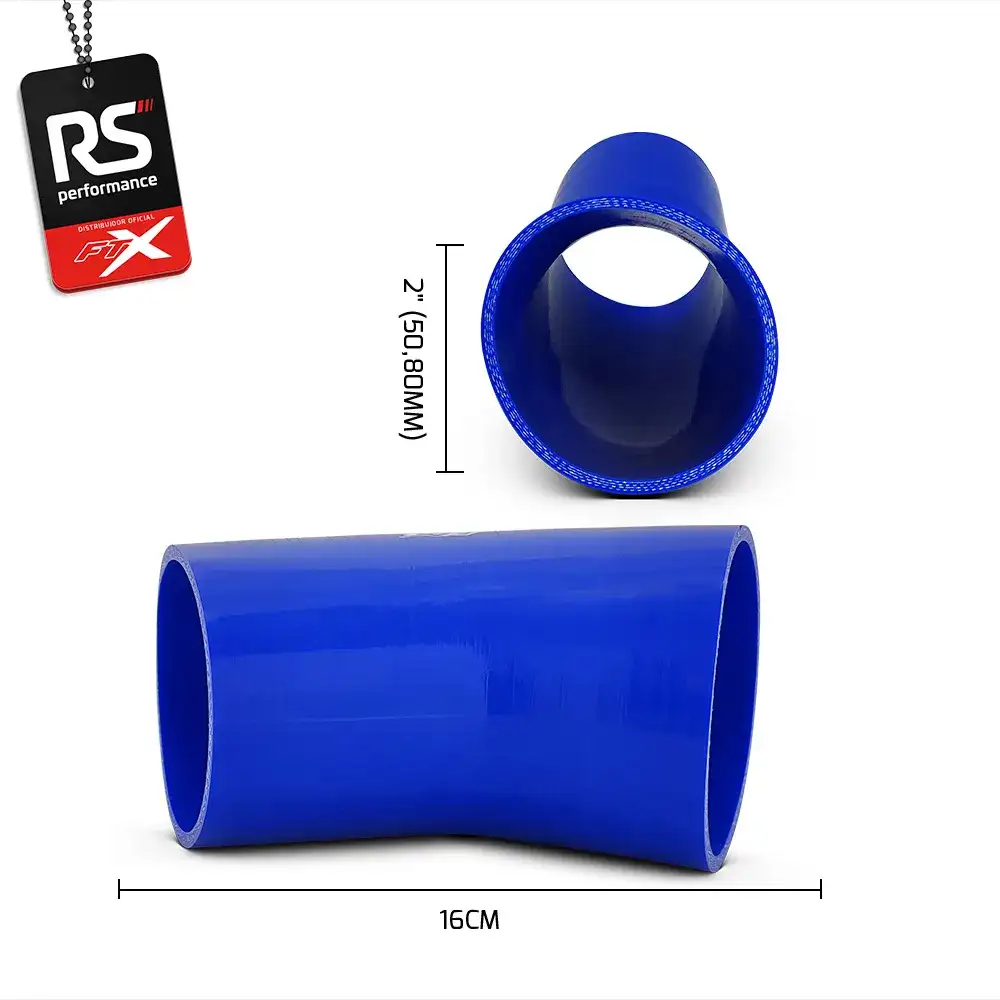Mangote De Silicone De 45° De 4 Polegadas 101,6mm - 2 Cores