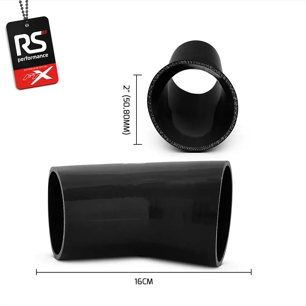 Mangote De Silicone De 45° De 4 Polegadas 101,6mm - 2 Cores