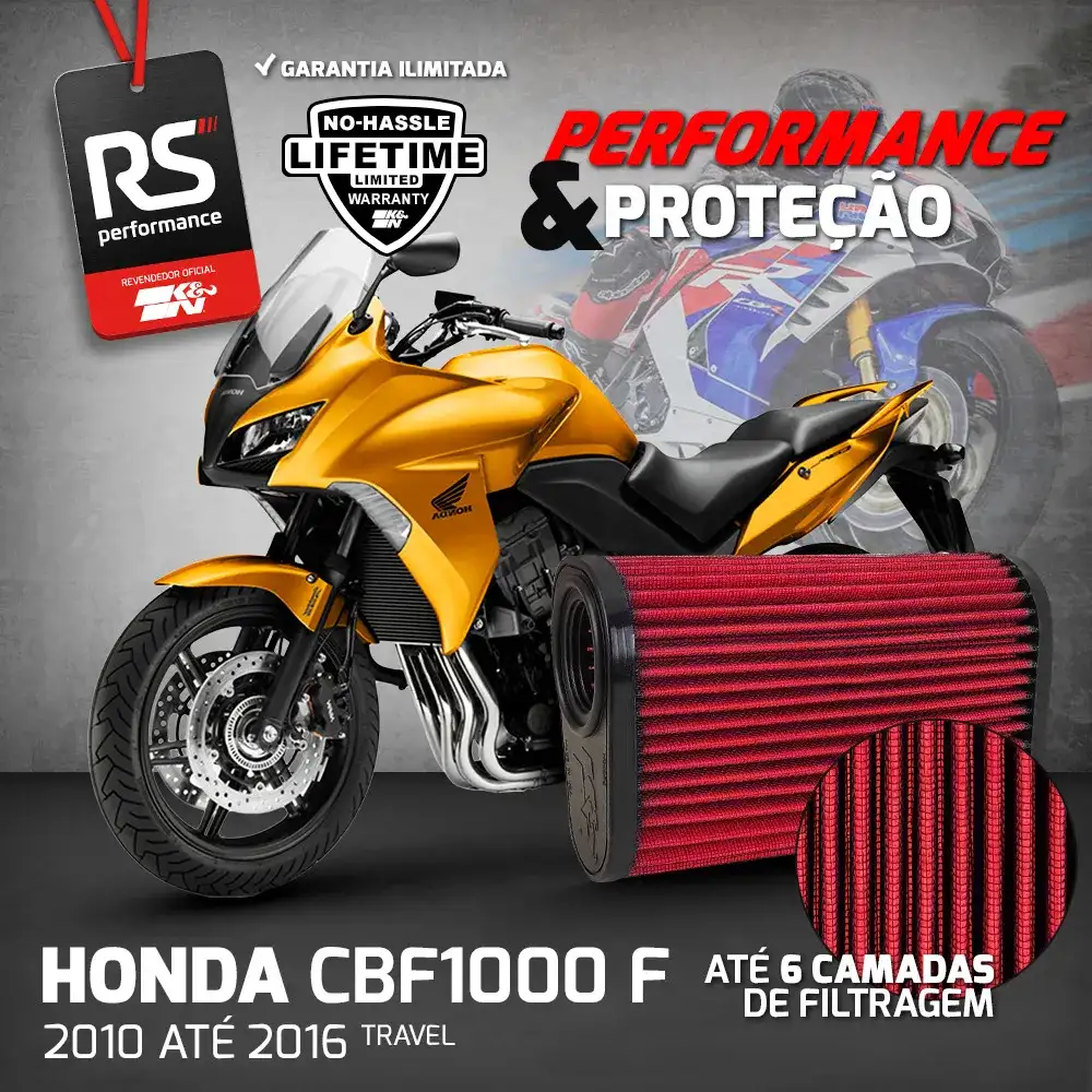 Filtro De Ar Esportivo K&n Honda Cb1000 / Cbf1000f / Cb1000r