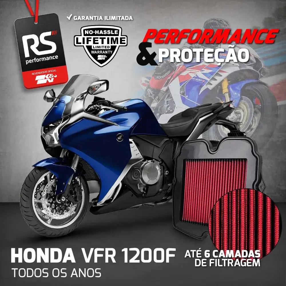 Filtro De Ar Esportivo Inbox K&n Honda Vfr 1200f / 1200x